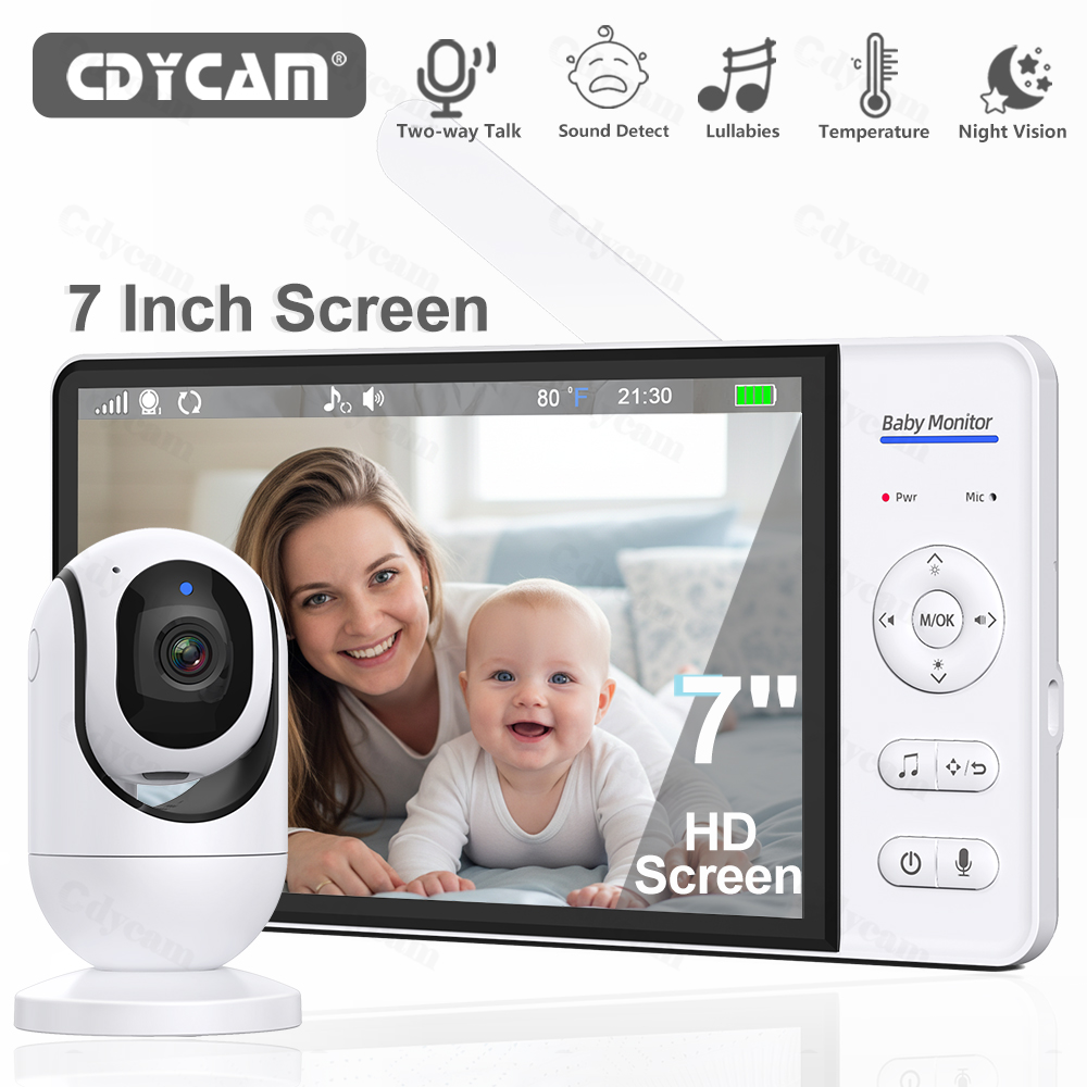 Home Cinema Wireless - 7.0 ''فيديو مراقبة الطفل 720P 5000mAh