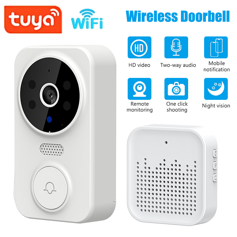 Home Cinema Wireless - واي فاي الذكية جرس باب يتضمن