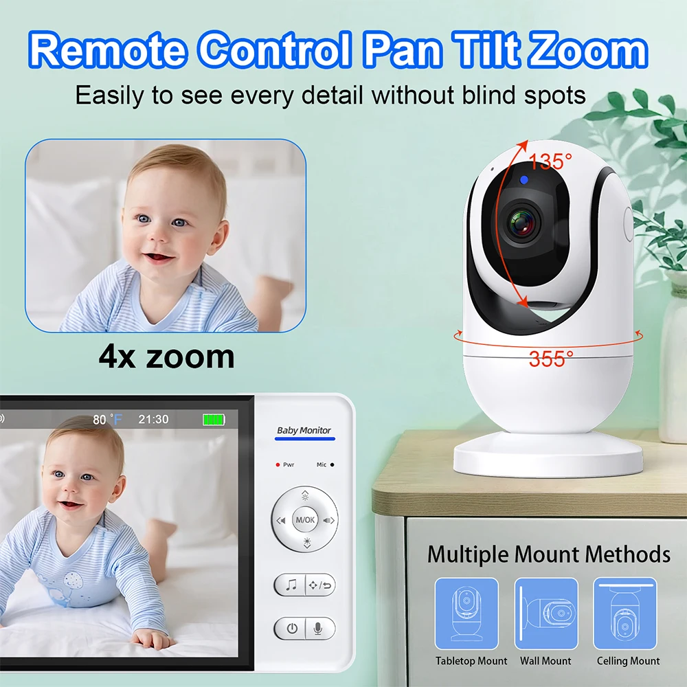 7.0 ''فيديو مراقبة الطفل 720P  - مراجعة Home Cinema Wireless وسعره