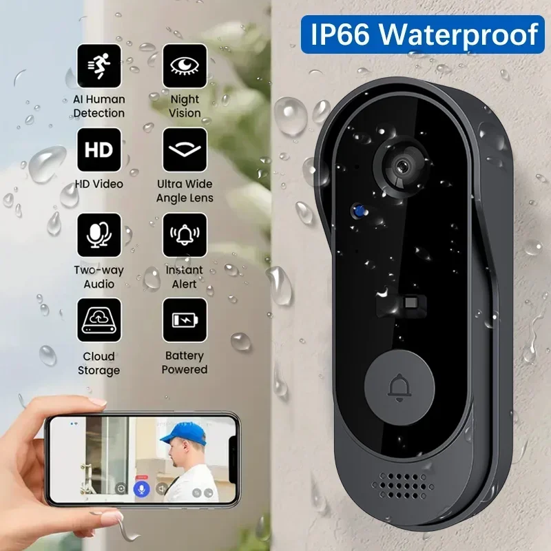 كاميرا جرس باب لاسلكية عالية ا - مراجعة Home Cinema Wireless وسعره