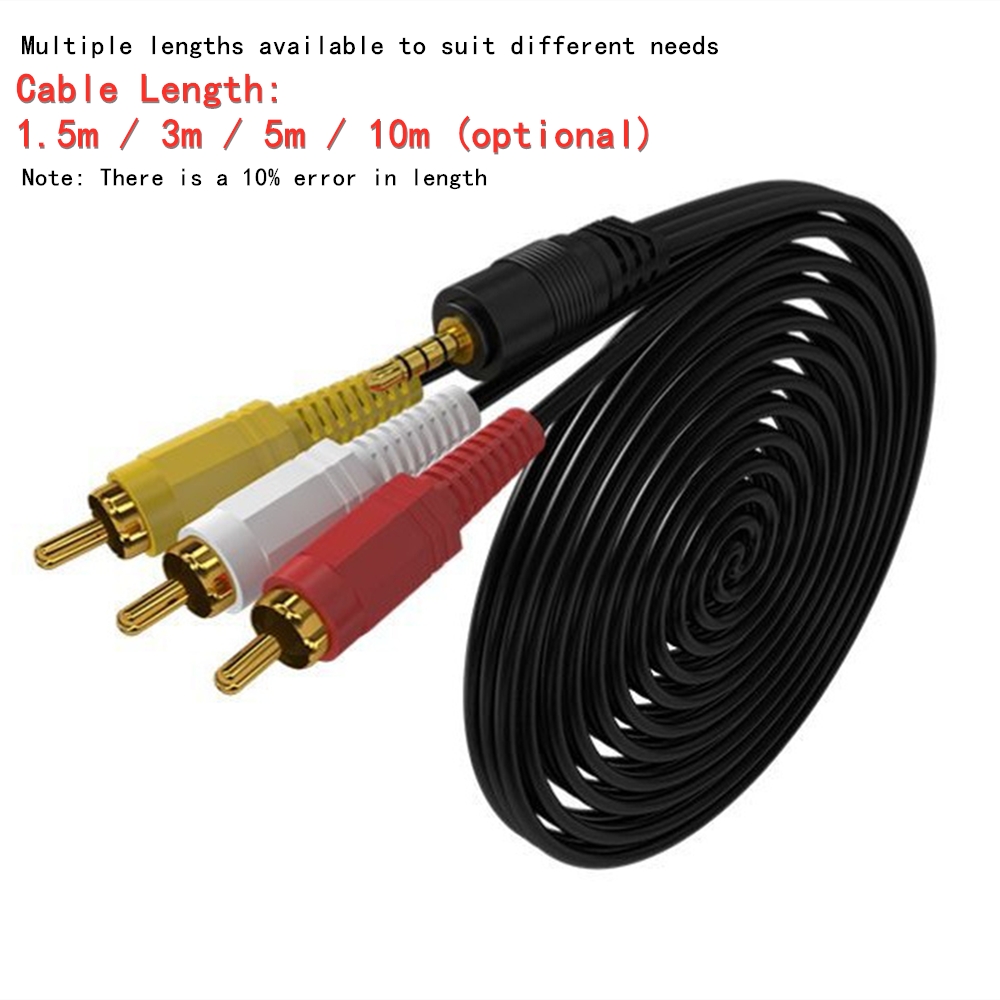 3.5 مللي متر إلى 3 RCA كابل ال - مراجعة Home Cinema Tv وسعره