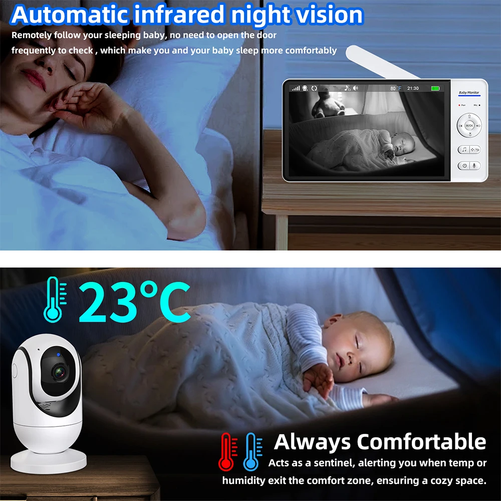 شاشة مراقبة أطفال بالفيديو 7 ب - مراجعة Home Cinema Wireless وسعره